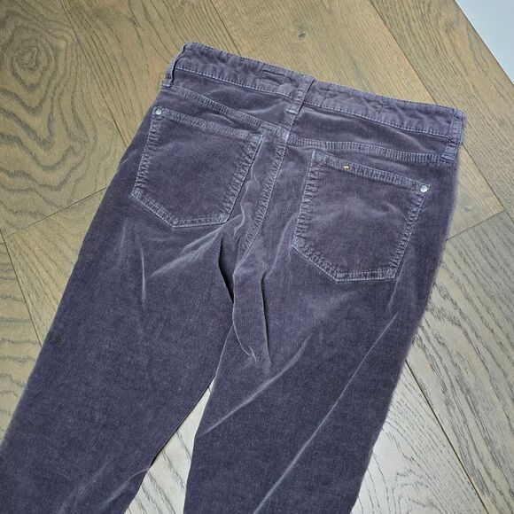 Anthro Pilcro Stet Low Rise Skinny Corduroy Ankle Zip Pants in Gray - Picture 9 of 14